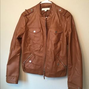 Like New Brown Leather Jacket - L